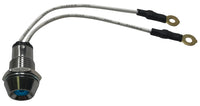 Blue LED Lamp Indicator Light - Chrome