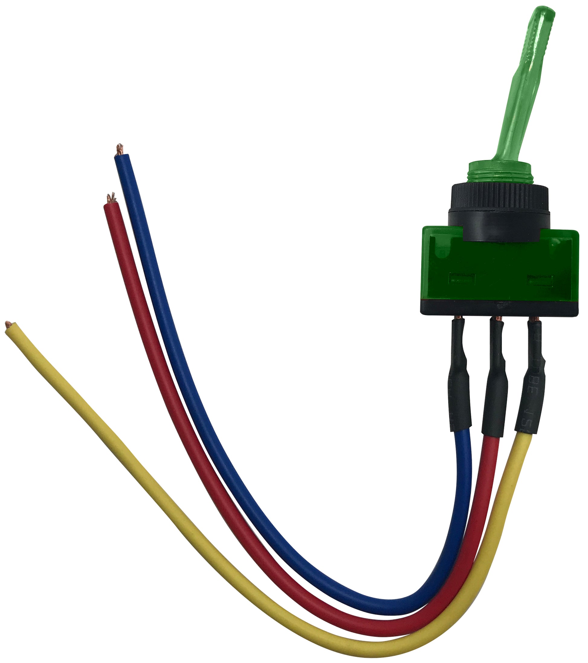 Universal Green Illuminated ON / OFF Toggle Switch SPST - 12 Volt 10 Amp W/ 6 Inch Leads