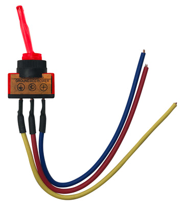 Universal Red Illuminated ON / OFF Toggle Switch SPST - 12 Volt 10