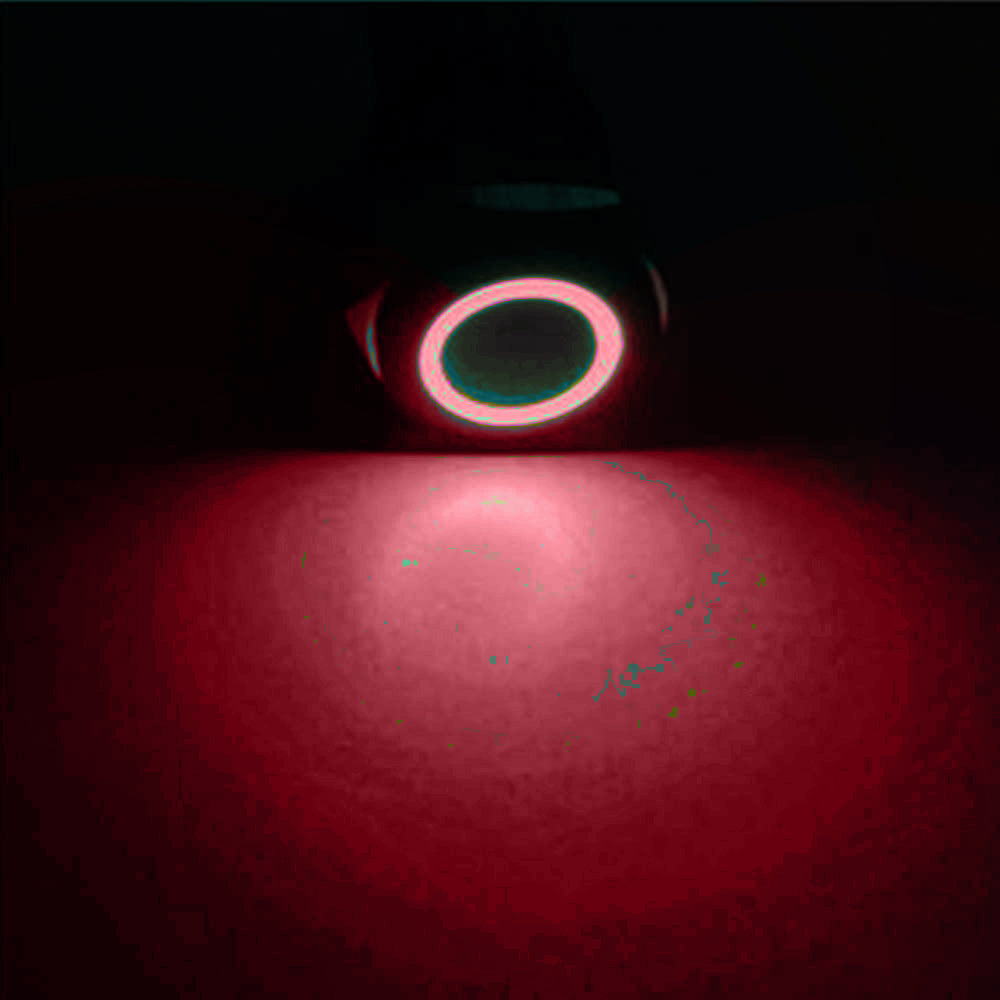 Red LED Black Metal Latching Push Button Switch On Off 12V - 19mm Mounting