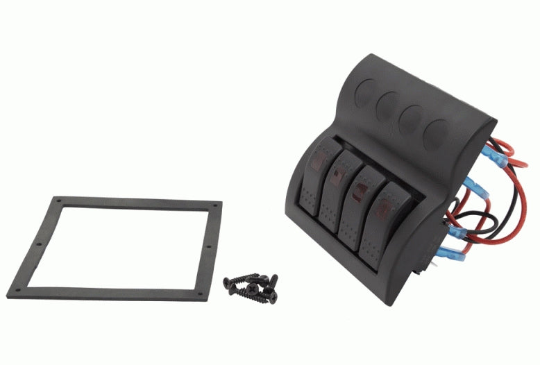 4 Position Waterproof Rocker Switch Panel With Circuit Protection