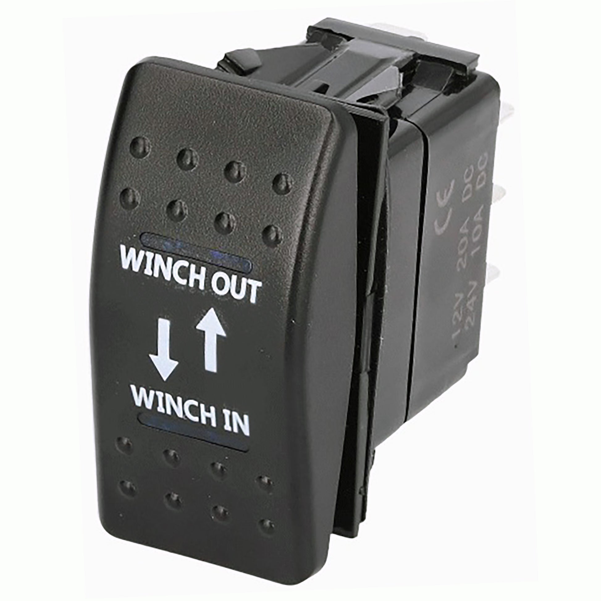 Winch Out In Panel Switch - 7-Pin On Off with LED