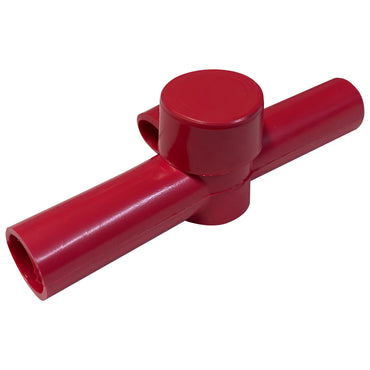 Red Positive 3/0 AWG Specialty Battery Insulating Boot Cover for Two Cables