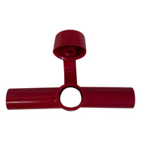 Red Positive 3/0 AWG Specialty Battery Insulating Boot Cover for Two Cables