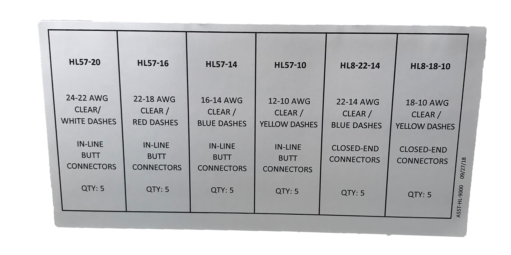 30 Piece Heat Shrink & Crimp Multiple Wire Closed End & 2-1 In-Line Butt Connector Assortment Kit