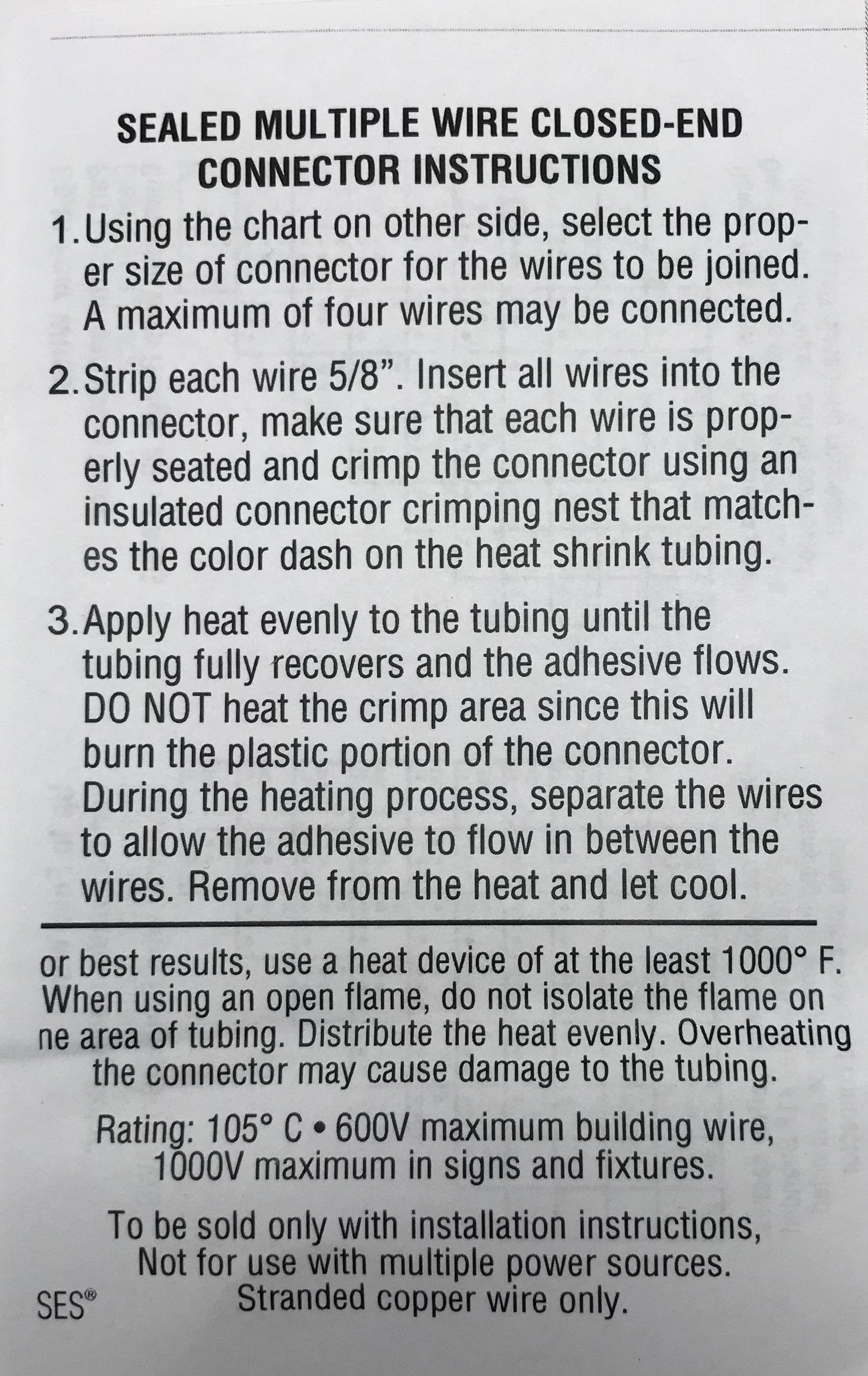 30 Piece Heat Shrink & Crimp Multiple Wire Closed End & 2-1 In-Line Butt Connector Assortment Kit