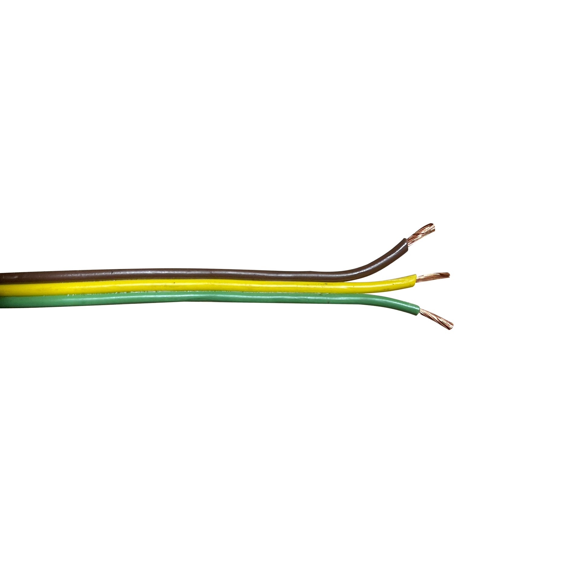 Yellow Parallel Wire 16/3 Bonded Parallel Wire - 100 ft - Brown, Yellow, Green – Sherco-Auto
