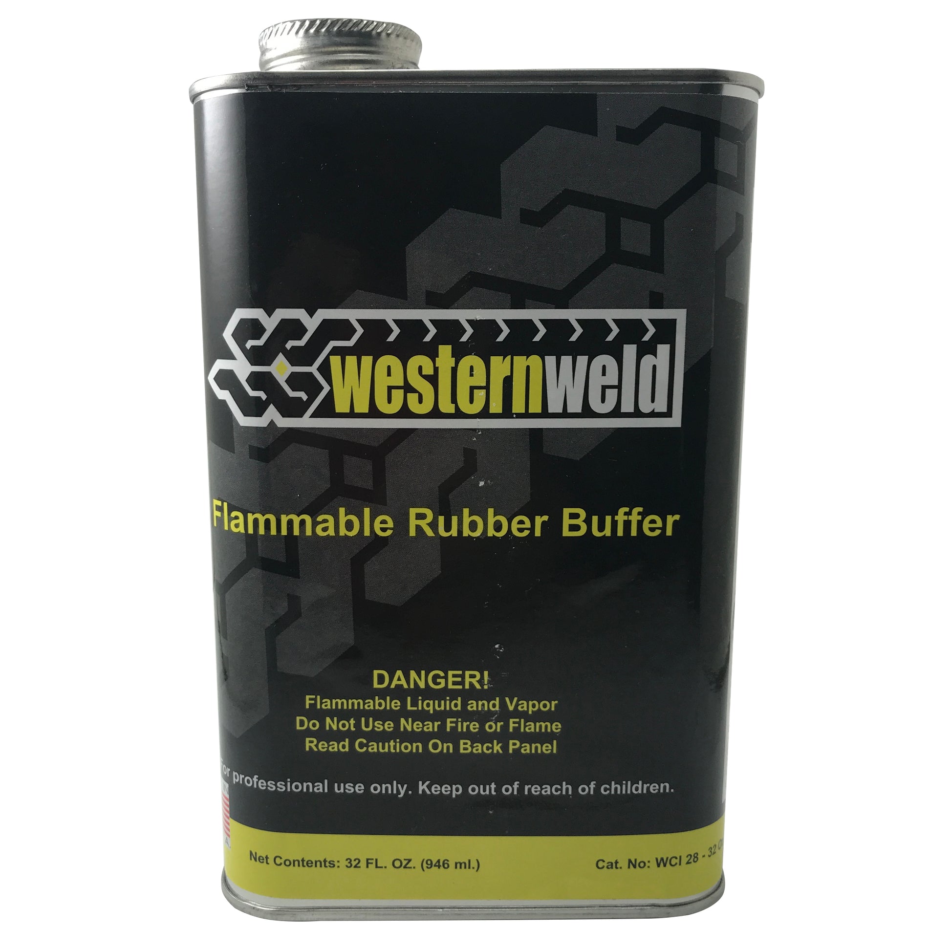 Western Weld Rubber Prep & Liquid Buffing Solution Oblong Can 32 Oz.