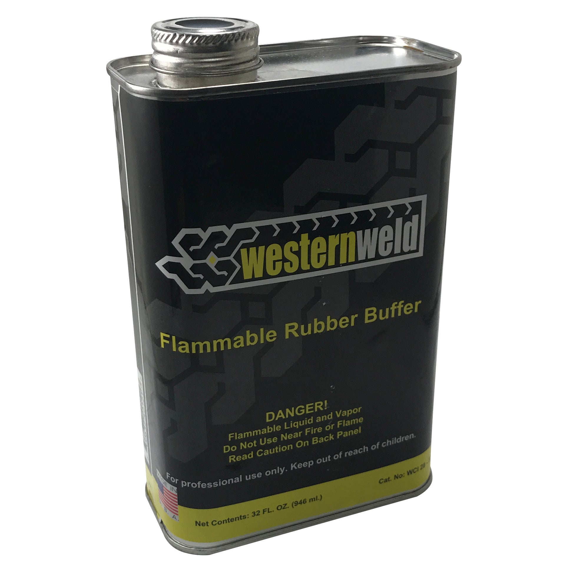 Western Weld Rubber Prep & Liquid Buffing Solution Oblong Can 32 Oz.