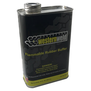 Western Weld Rubber Prep & Liquid Buffing Solution Oblong Can 32 Oz.