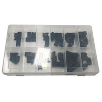 54 Piece Black Phosphate Finish U Nut Speed Nut U Clip GM Assortment Kit