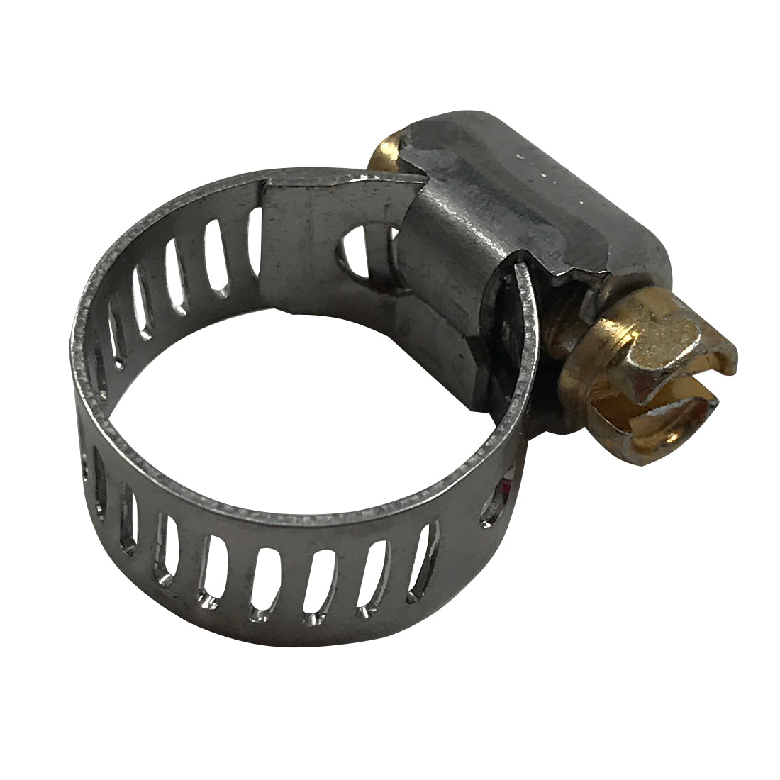 Box of 10 SAE #4 Stainless Steel Mini 7/32" - 5/8" Worm Gear Hose Clamp 5/16" Band
