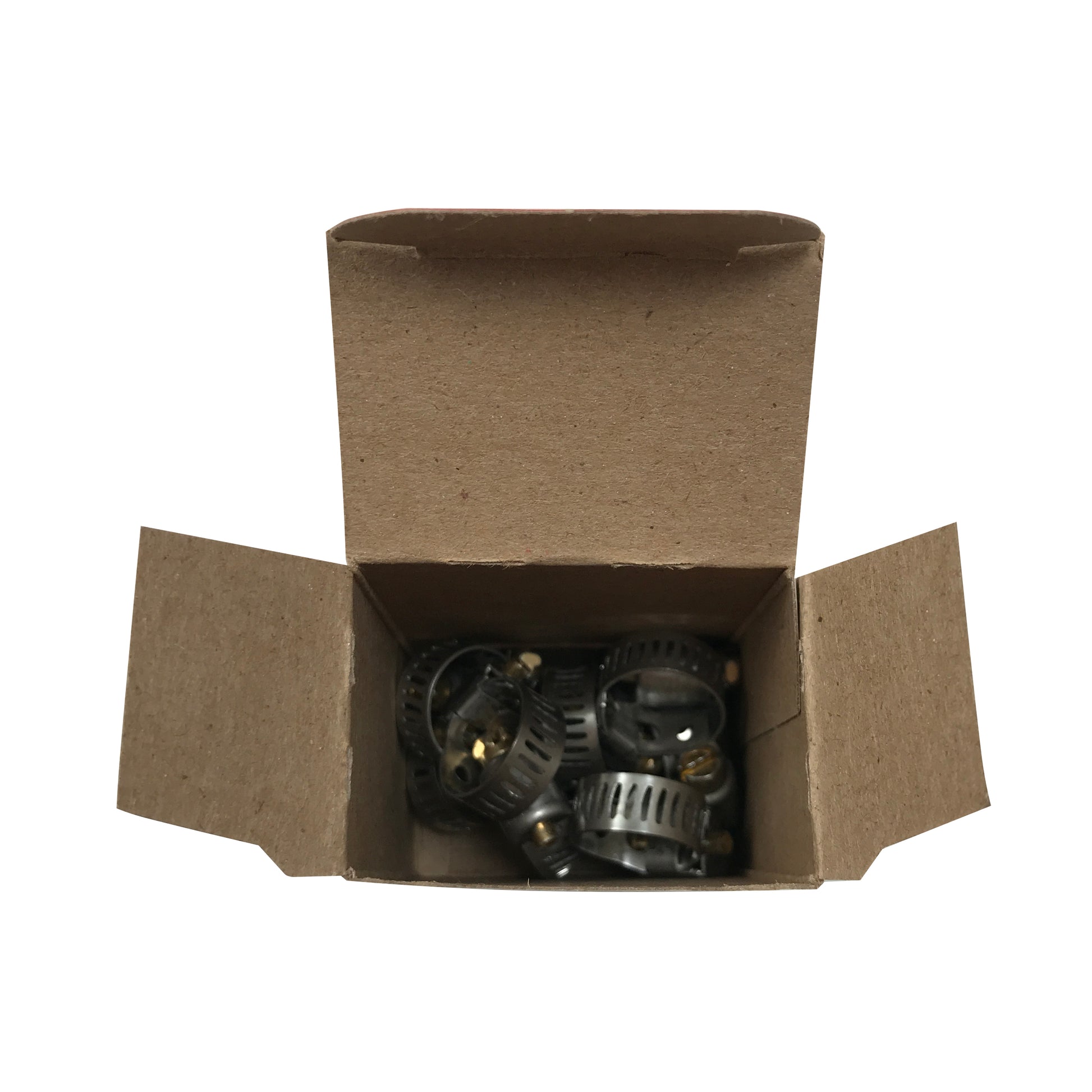 Box of 10 SAE #4 Stainless Steel Mini 7/32" - 5/8" Worm Gear Hose Clamp 5/16" Band