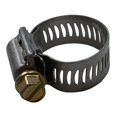 Hy-Gear Clamp, Stainless, 1/2IN Wide Band, For Hose I.D. 3/8IN & 3/4IN, 10 Clamps Per Box Hy-Gear Clamp, Stainless, 1/2IN Wide Band, For Hose I.D. 3/8IN & 3/4IN, 10 Clamps Per Box