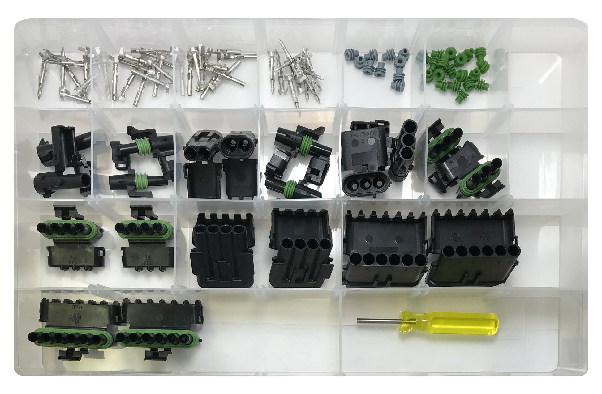 Weathertech Connectors Weather Pack Terminal Connector Assortment Kit - 91 Piece – Sherco-Auto.com