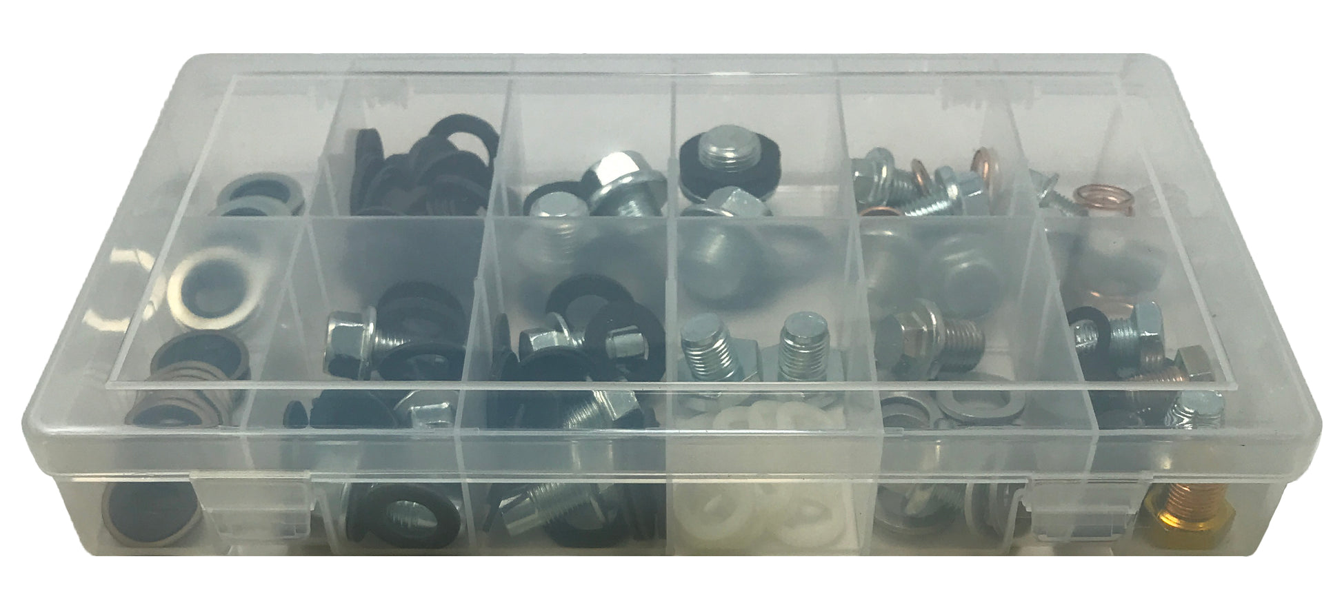 163 Piece Large Oil Drain Plug And Gasket Assortment Kit