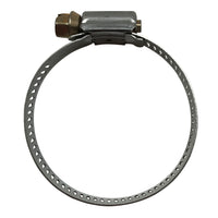 Box of 10 SAE #28 Stainless Steel 1 5/16 to 2 1/4" Worm Gear Hose Clamp 1/2 Band