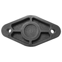 8 Point Power Distribution Post 5/16" Black With Black Insulating Boot & Clear Disc