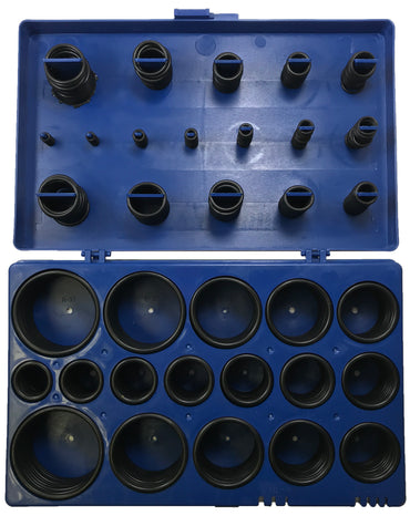 419 Pieces Giant Metric Black Nitrile O-Ring Assortment Box Kit