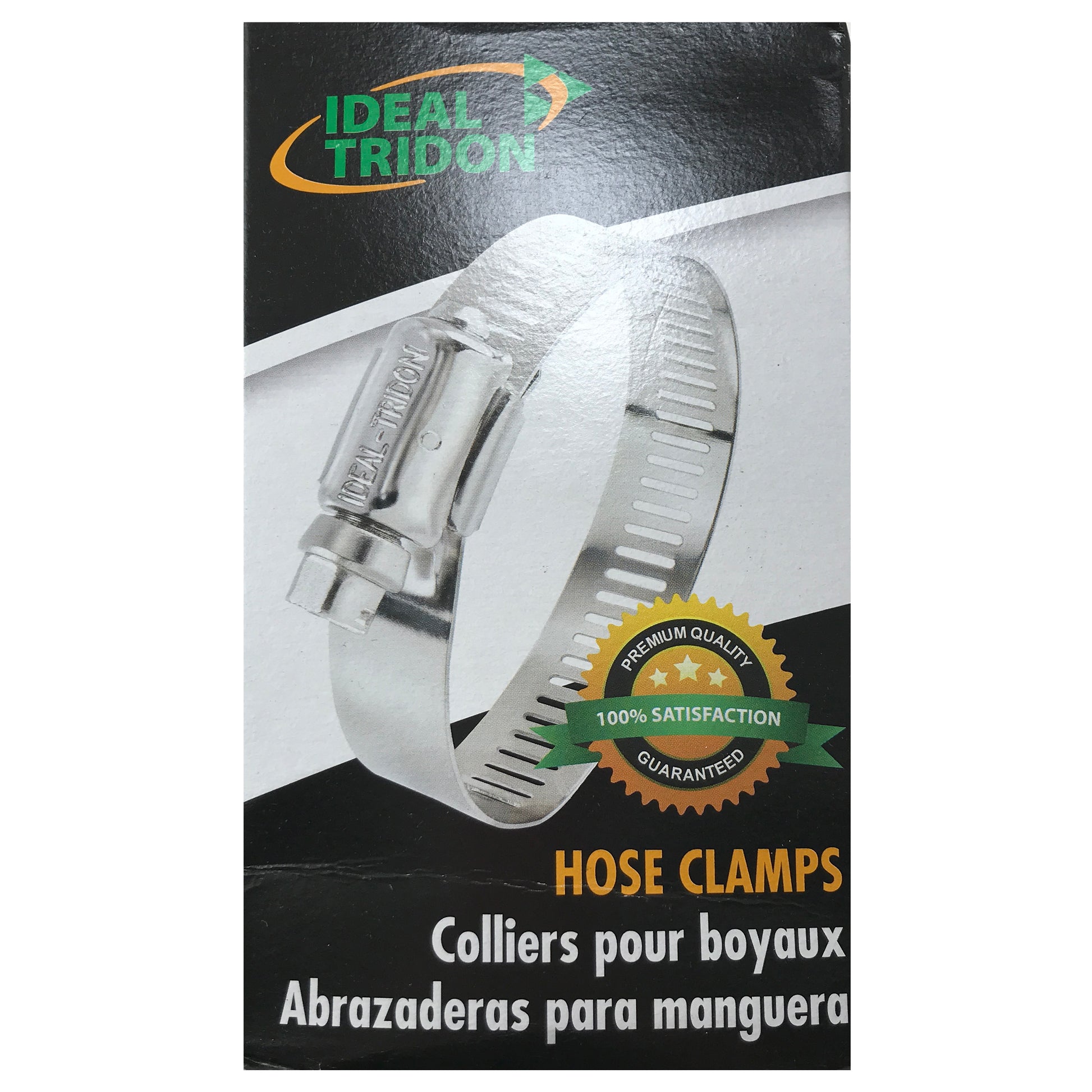 Box of 10 SAE #40 Stainless Steel 2" to 3" Worm Gear Hose Clamp 9/16" Band