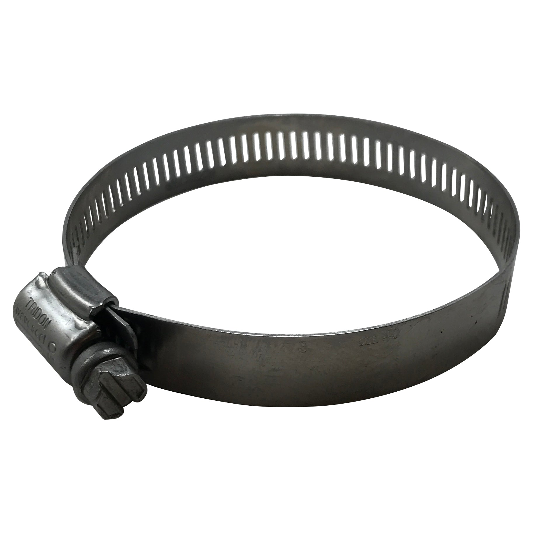 Box of 10 SAE #40 Stainless Steel 2" to 3" Worm Gear Hose Clamp 9/16" Band