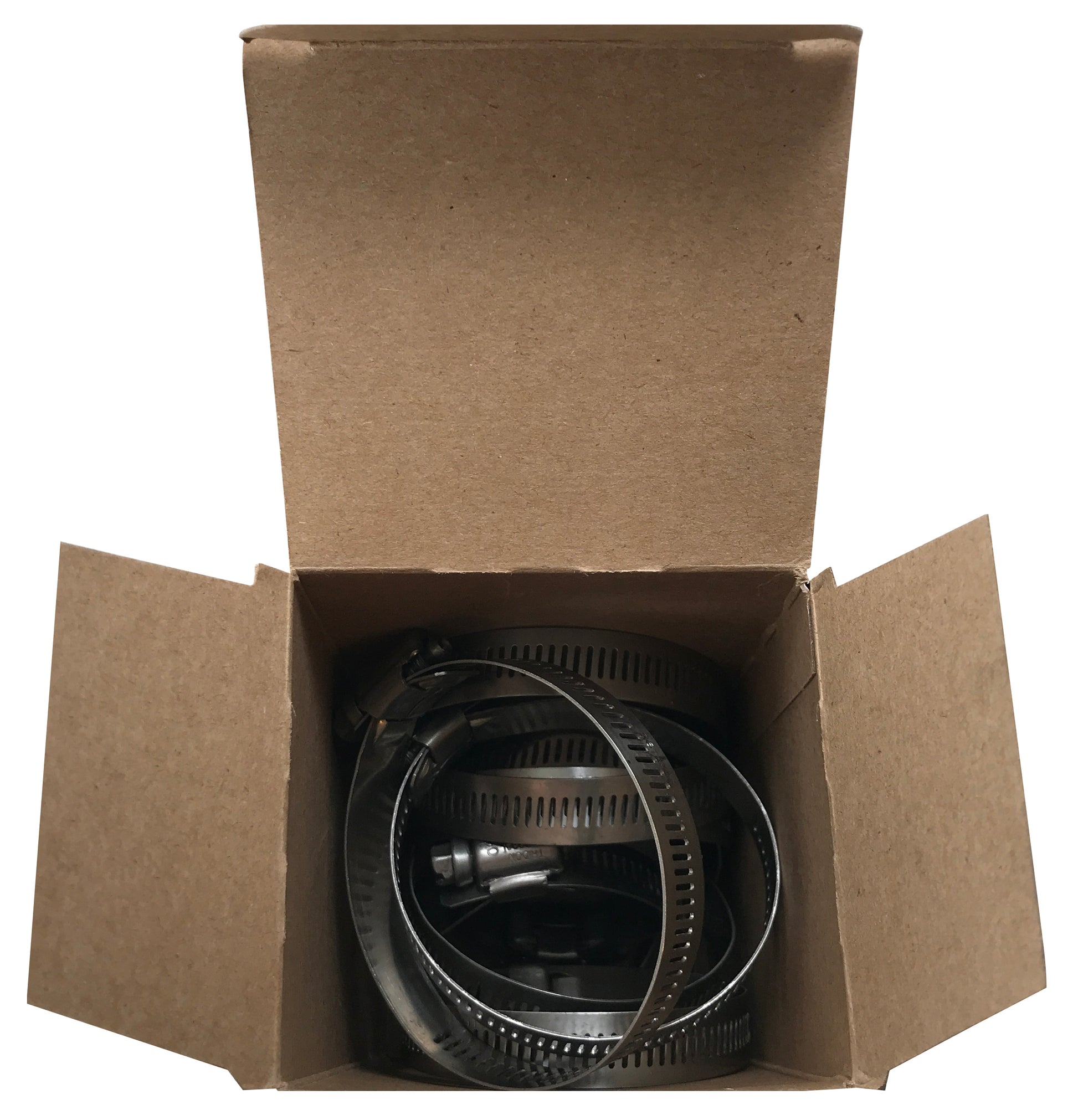 Box of 10 SAE #40 Stainless Steel 2" to 3" Worm Gear Hose Clamp 9/16" Band