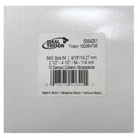 Box of 10 SAE #64 Stainless Steel 2 1/2" - 4 1/2" Worm Gear Hose Clamp 9/16 Band