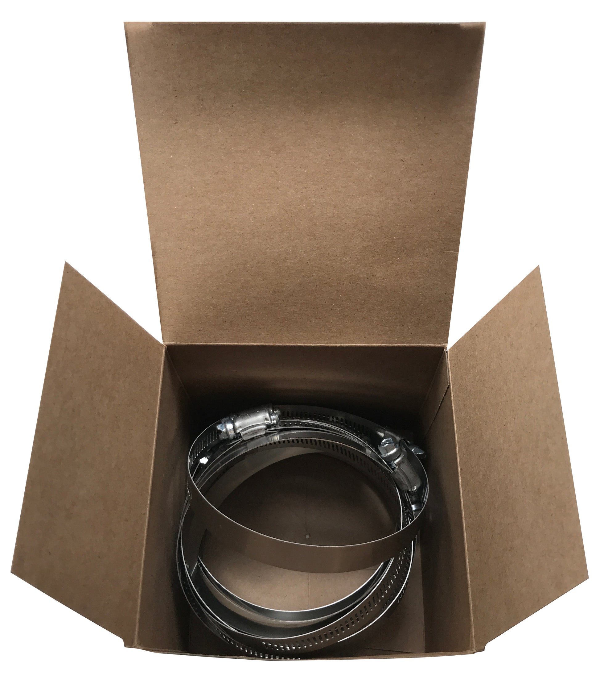 Box of 10 SAE #64 Stainless Steel 2 1/2" - 4 1/2" Worm Gear Hose Clamp 9/16 Band