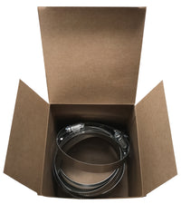 Box of 10 SAE #64 Stainless Steel 2 1/2" - 4 1/2" Worm Gear Hose Clamp 9/16 Band