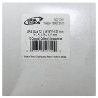 Box of 10 SAE #72 Stainless Steel 3" to 5" Worm Gear Hose Clamp 9/16" Band