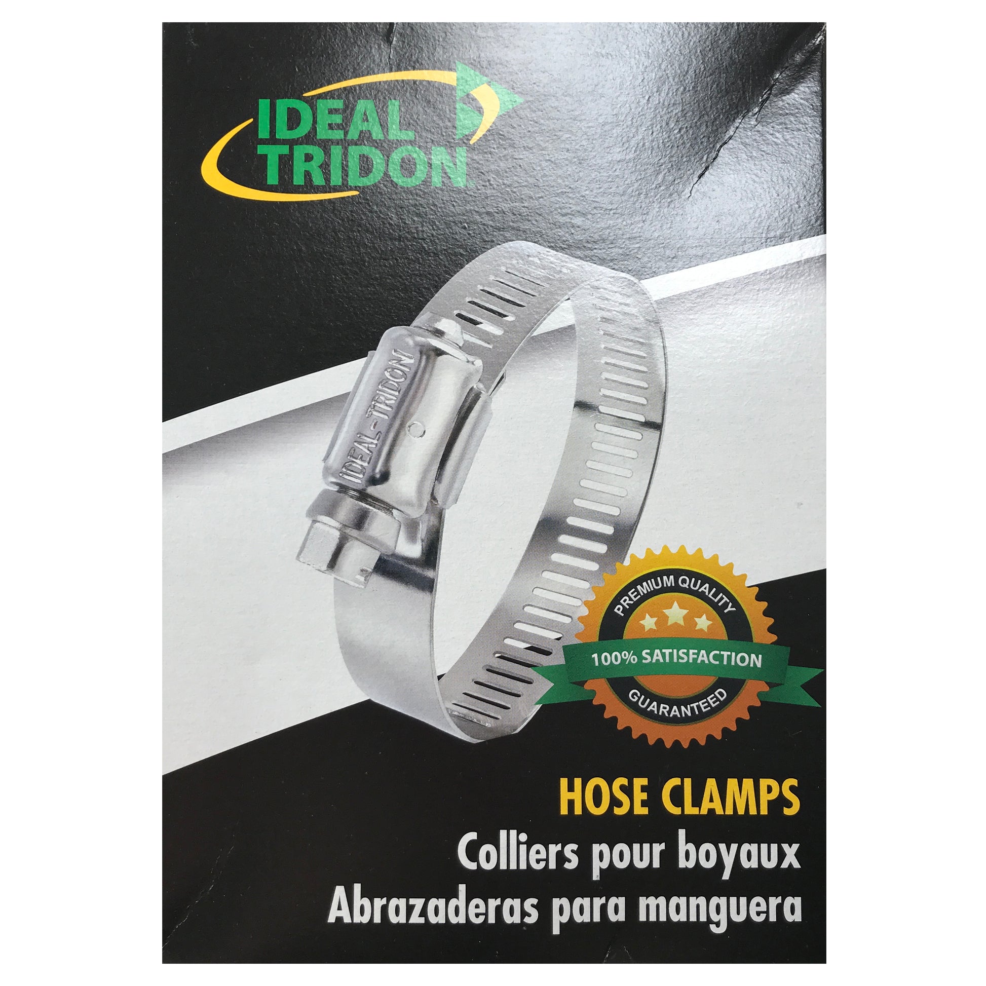 Box of 10 SAE #72 Stainless Steel 3" to 5" Worm Gear Hose Clamp 9/16" Band