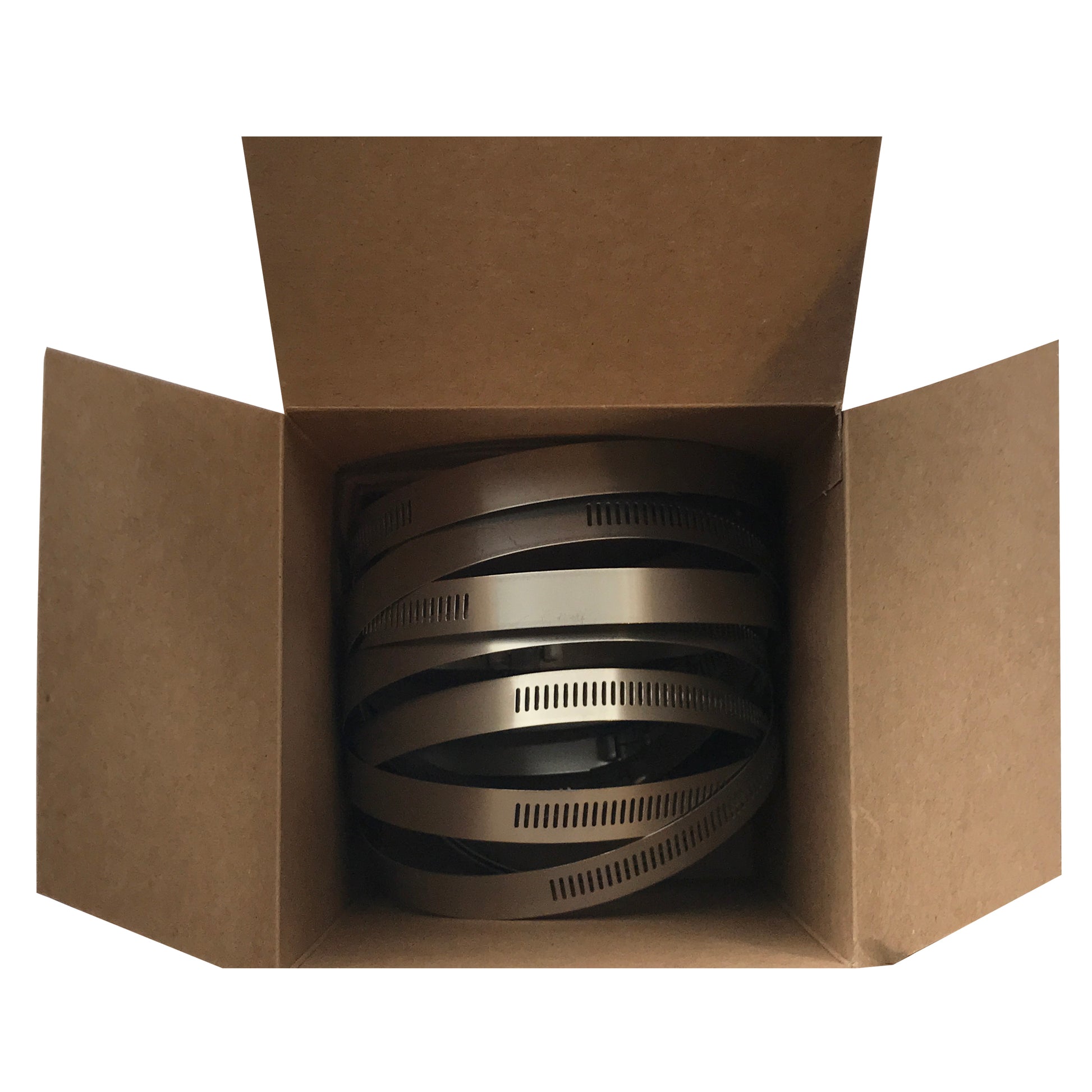 Box of 10 SAE #72 Stainless Steel 3" to 5" Worm Gear Hose Clamp 9/16" Band