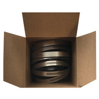 Box of 10 SAE #72 Stainless Steel 3" to 5" Worm Gear Hose Clamp 9/16" Band