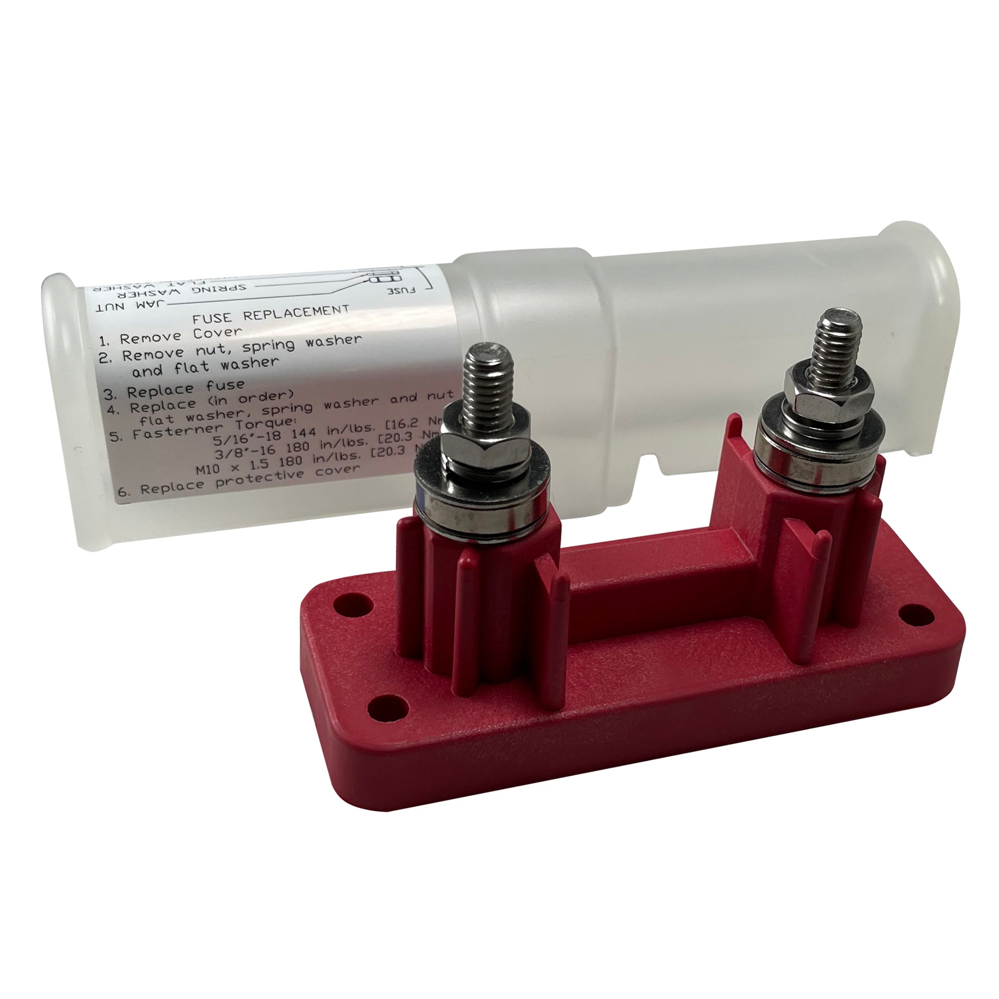 High Amp 5/16" ANL Fuse Holder Block With Insulator Cover - 750 Amps @ 12V DC