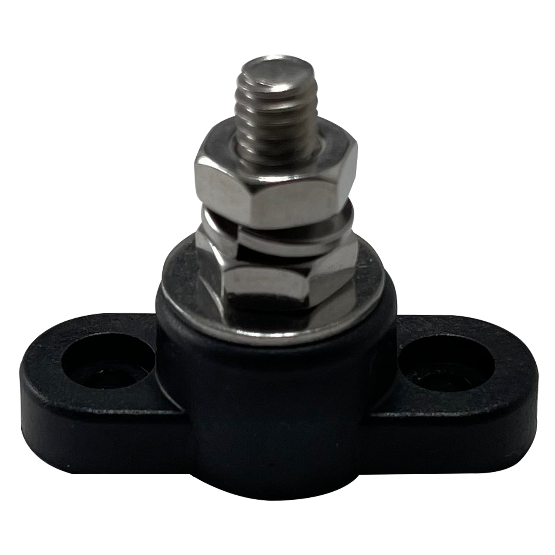 Small Base 1/4" Single Point Power Post - Black