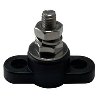 Small Base 1/4" Single Point Power Post - Black