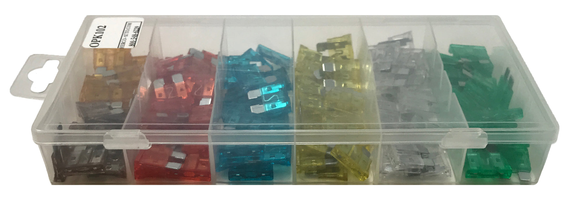 120 Piece ATO ATC Blade Fuse Assortment Kit - 20 Each of 6 Different Amps