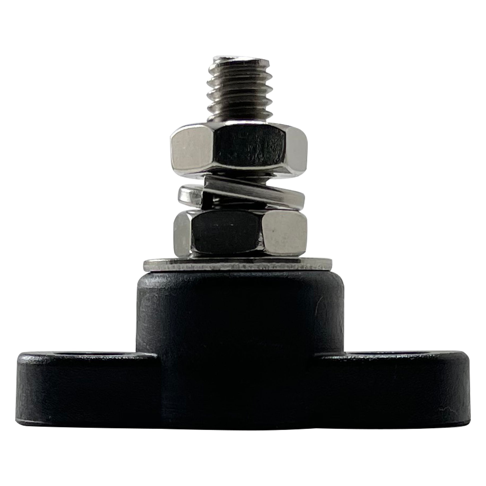 Small Base 1/4" Single Point Power Post - Black