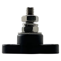 Small Base 1/4" Single Point Power Post - Black