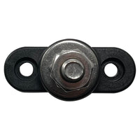 Small Base 1/4" Single Point Power Post - Black