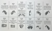 62 Piece Nylon Door Lock Rod End Clip Retainer Assortment Kit - Ford GM Chrysler Mazda