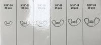 150 Piece Wing Nut Assortment Kit - 6 Popular Sizes