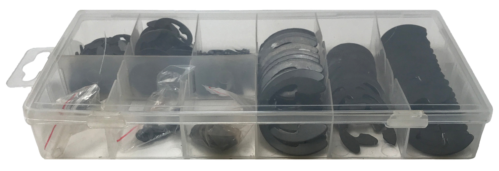 300 Piece Black Industrial E-Clip Assortment Kit