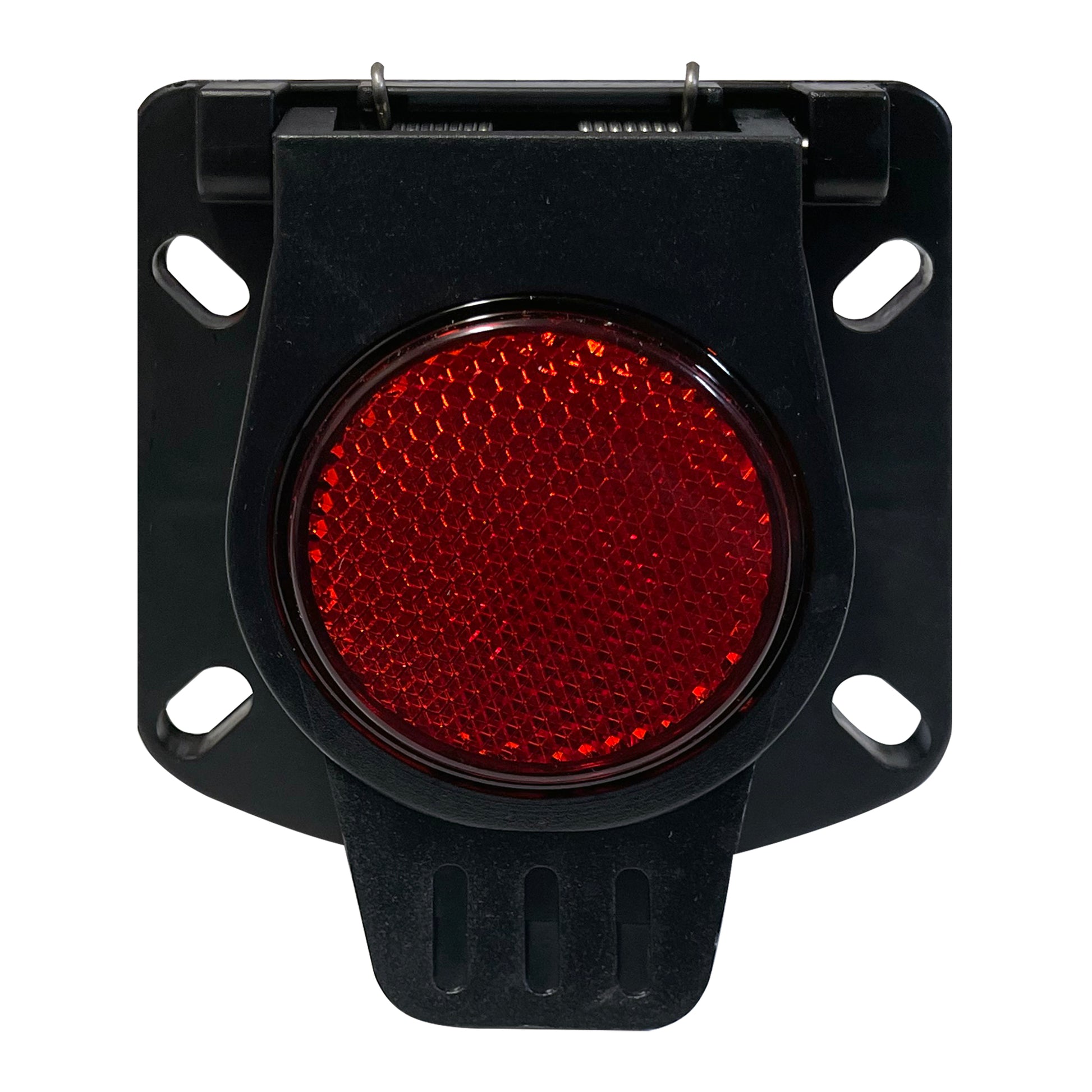 7 Way RV Trailer Blade Connector Socket With Reflector Dust Cover