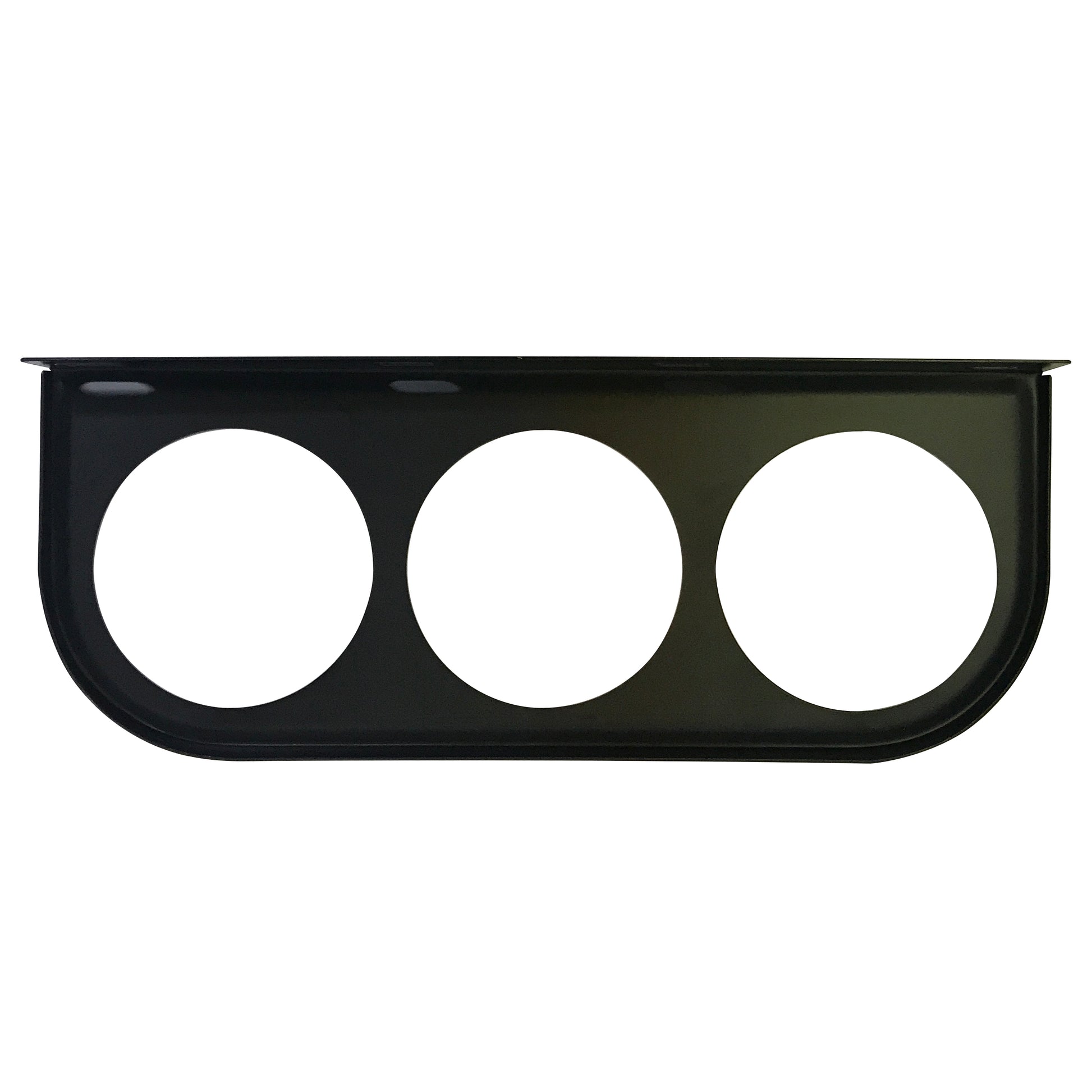 Universal Metal Black Under Dash Triple Gauge Mounting Panel 2-1/16 Inch