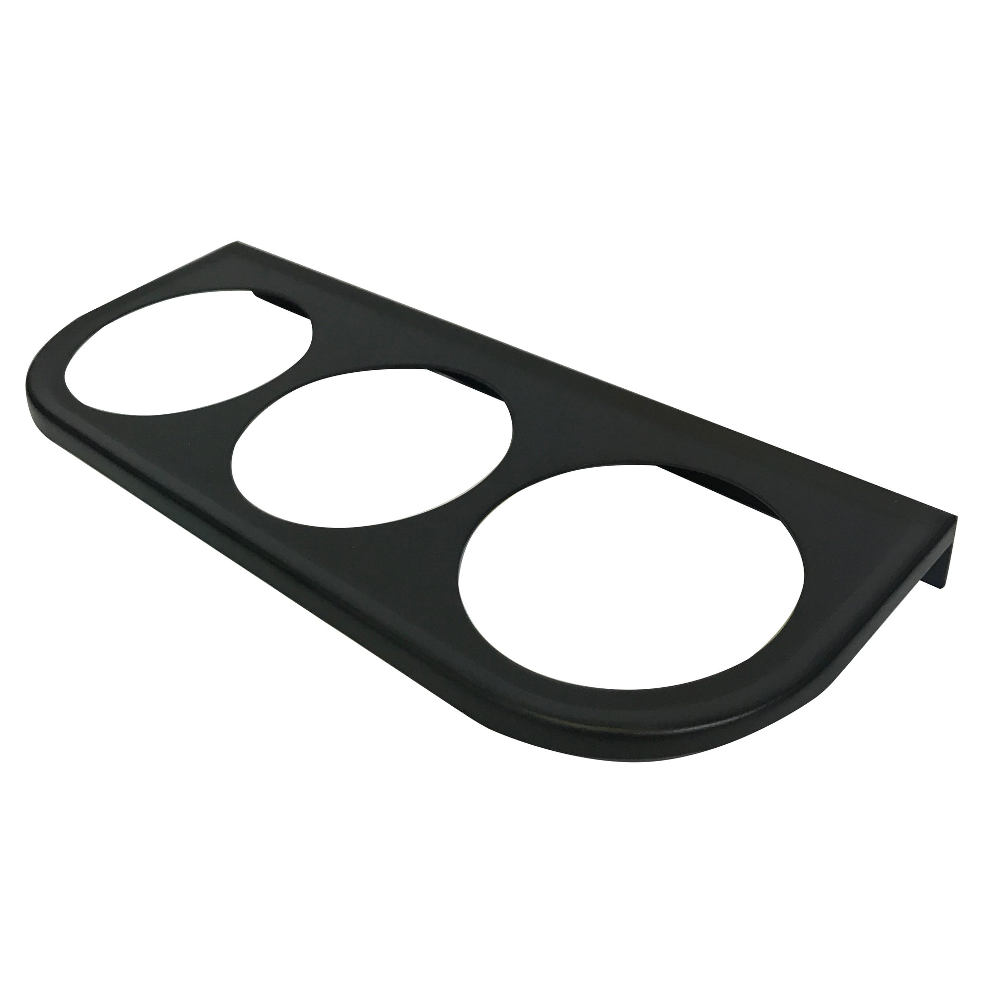 Universal Metal Black Under Dash Triple Gauge Mounting Panel 2-1/16 Inch