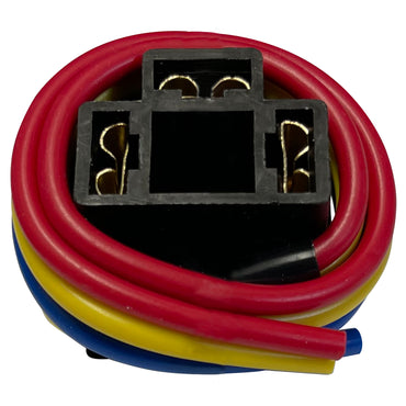 Headlamp Replacement Socket Plug Pigtail Harness Fits 9003 H4 Low Beam Bulb - 3 Wire