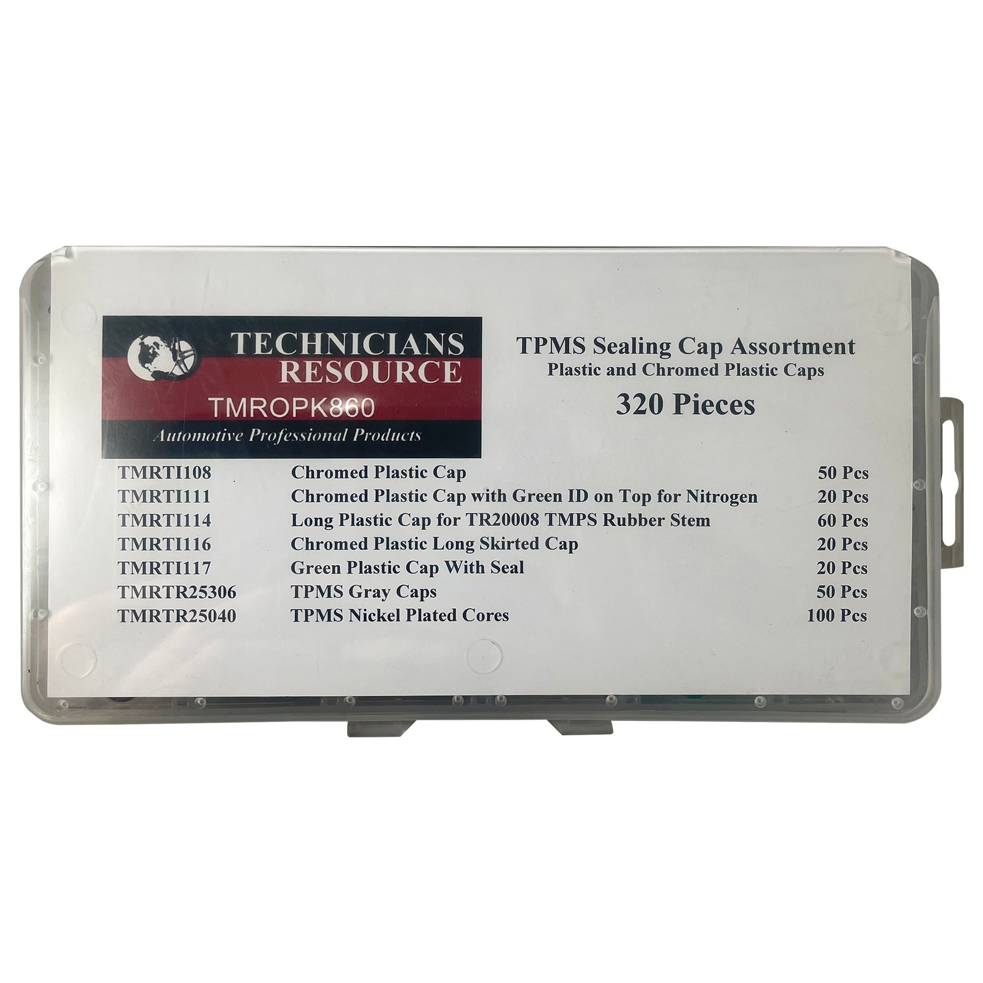 320 Piece TPMS Sealing Cap And Core Kit