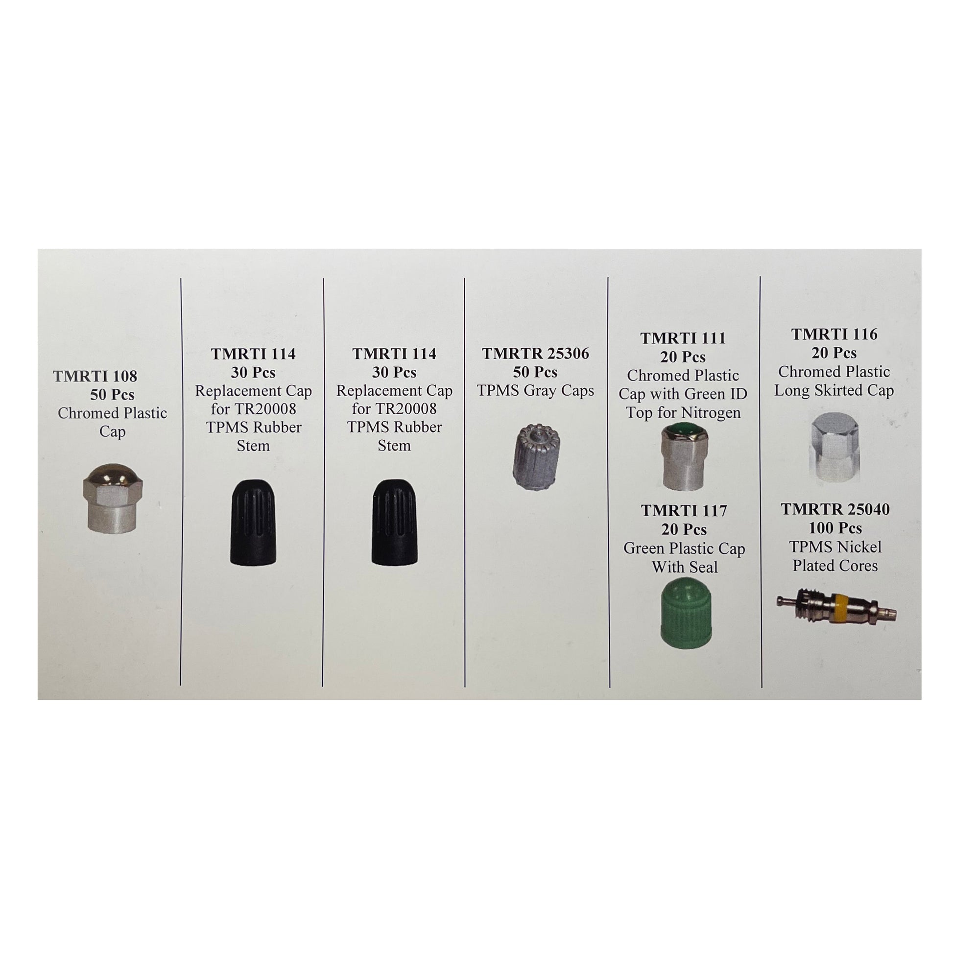 320 Piece TPMS Sealing Cap And Core Kit