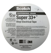 10 Rolls of 3M Super+ 33 Tape Premium Grade Vinyl Electrical Tape